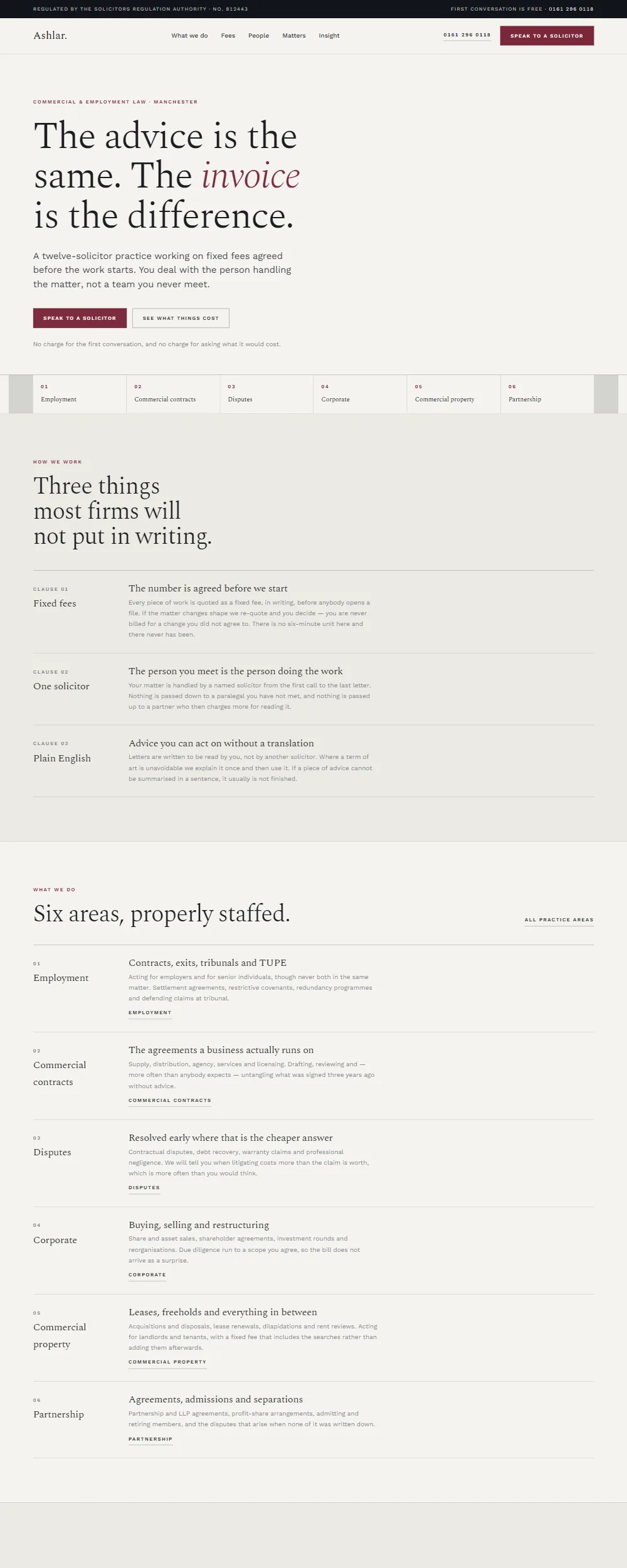 Practice template homepage
